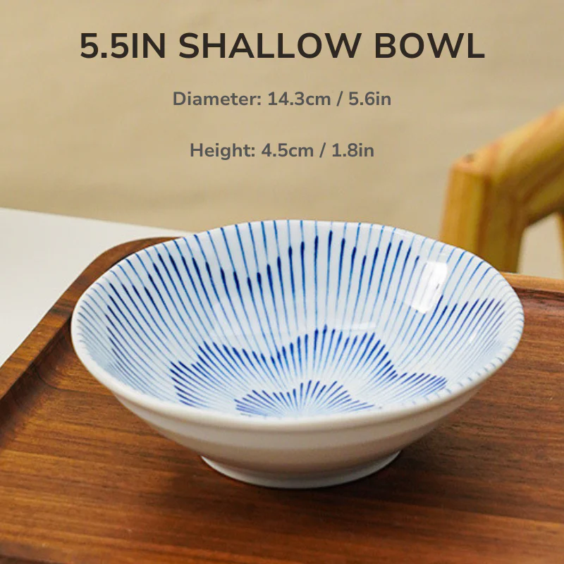Mino Ware Sakura Tokusa Series Bowl and Plate Set - Image 13