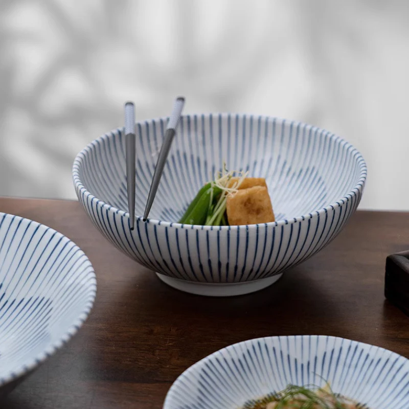 Mino Ware Sakura Tokusa Series Bowl and Plate Set - Image 5
