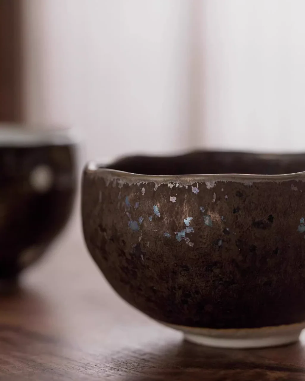 Mino Ware Vintage Wabi-Sabi Rice Bowl Gift Set - Image 3