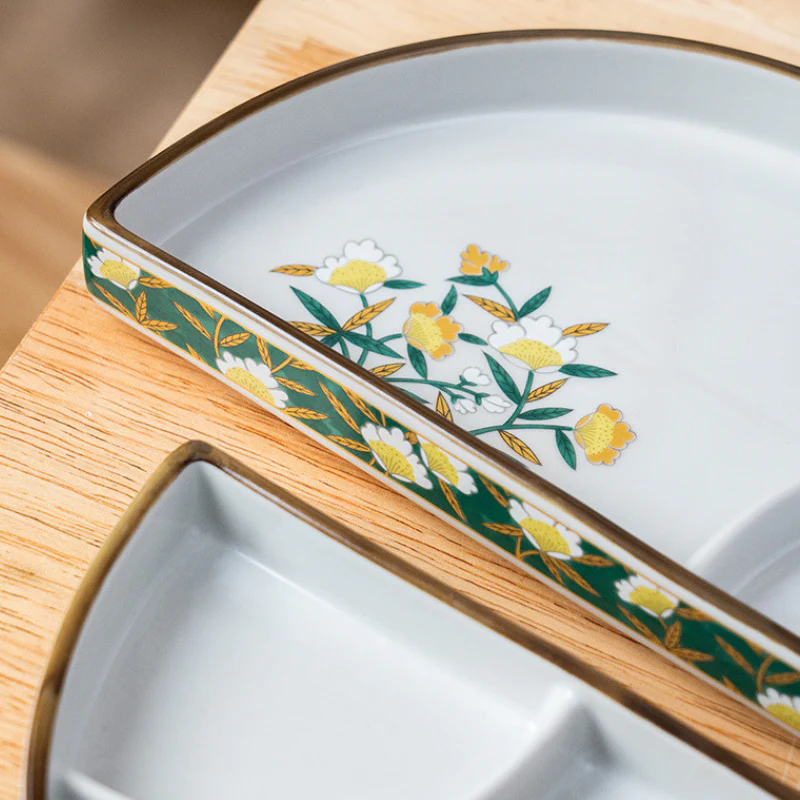 Mino Ware Usuyama Half-Moon Divided Plate - Image 6