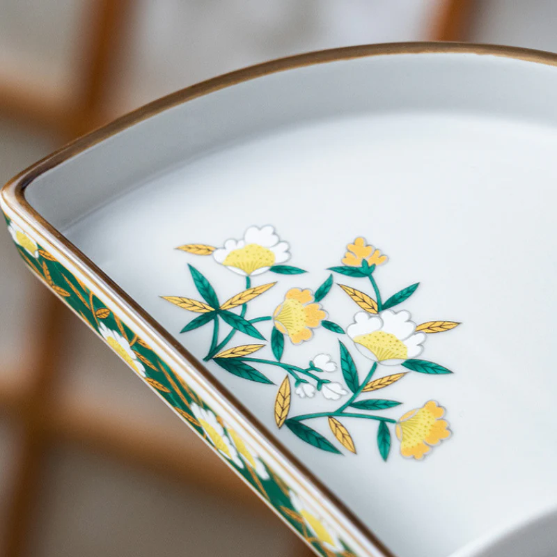 Mino Ware Usuyama Half-Moon Divided Plate - Image 9