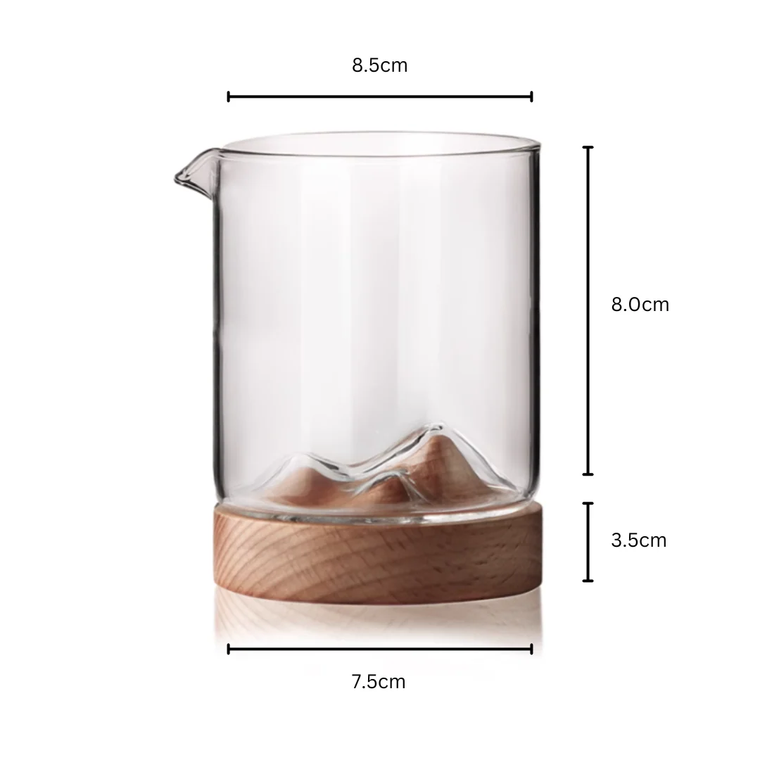 Mokushou Mountain Range Glass Tea Cup - Image 14