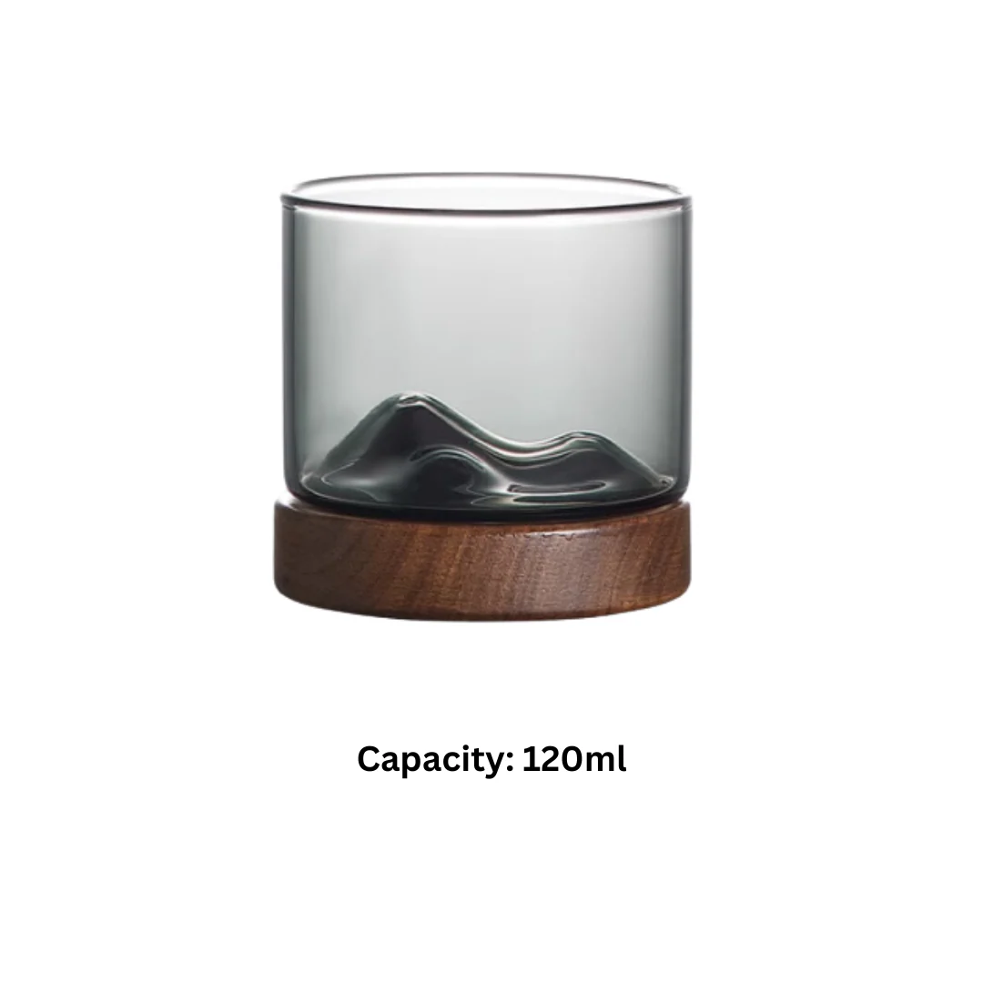 Mokushou Mountain Range Glass Tea Cup - Image 22