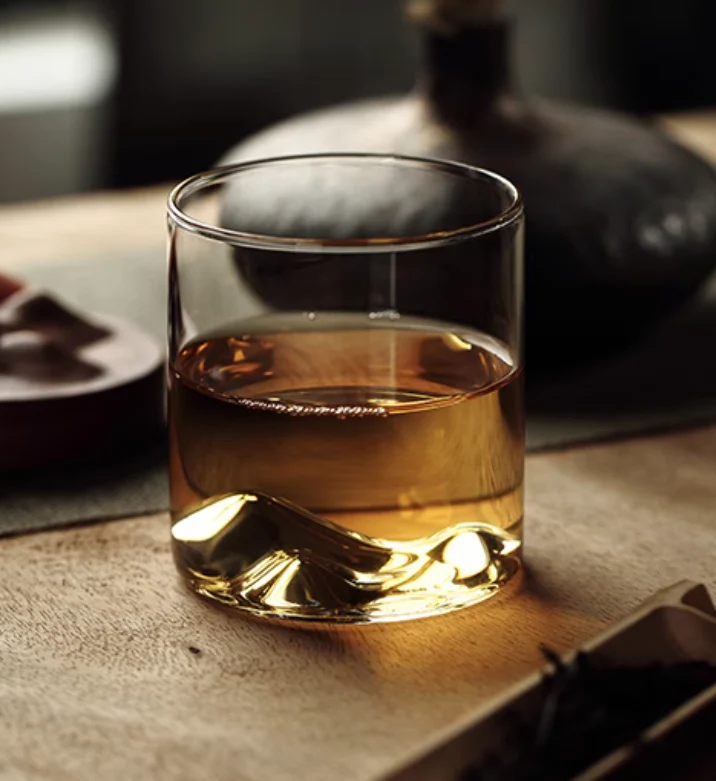Mokushou Mountain Range Glass Tea Cup - Image 6