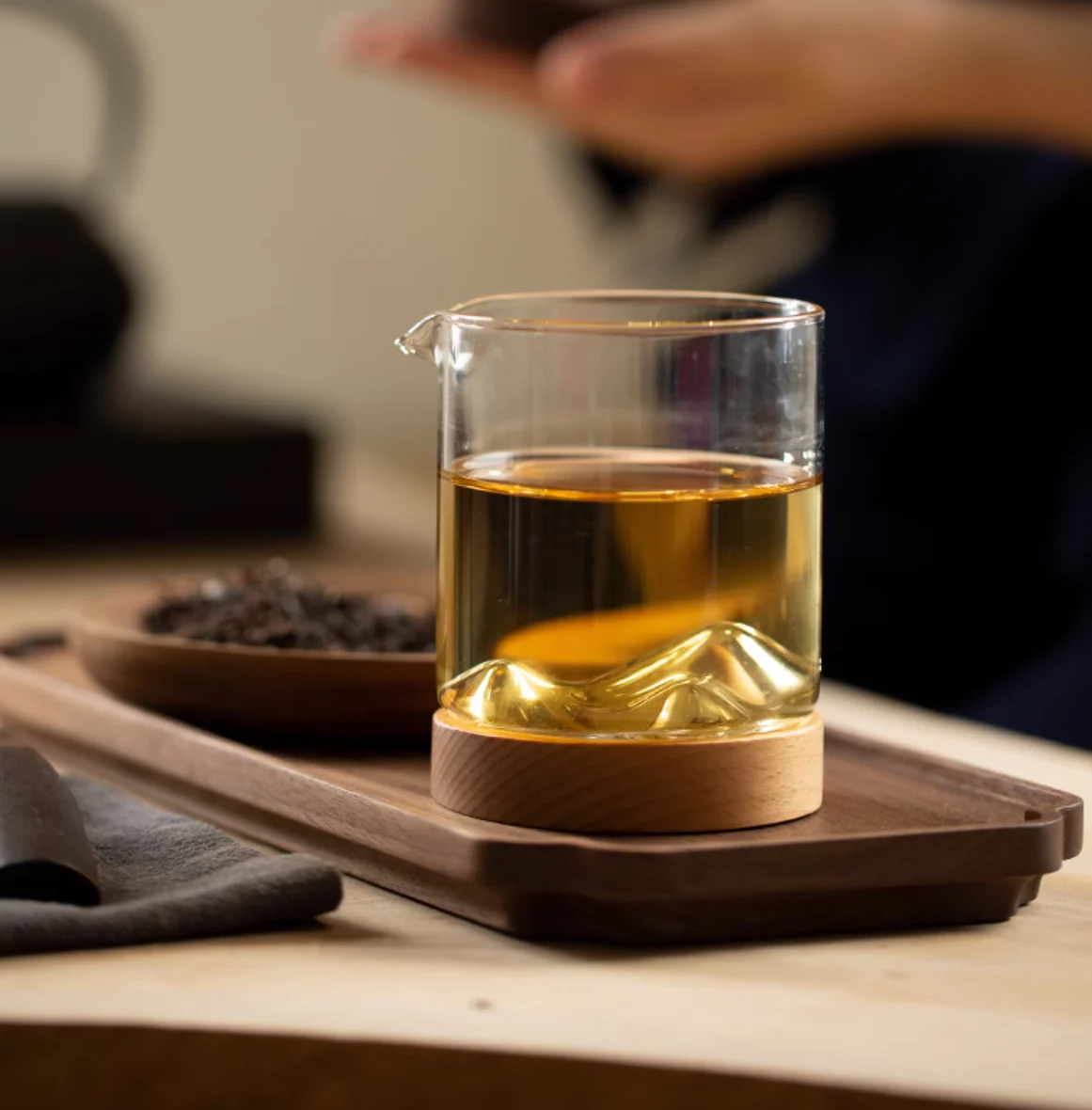 Mokushou Mountain Range Glass Tea Cup - Image 8