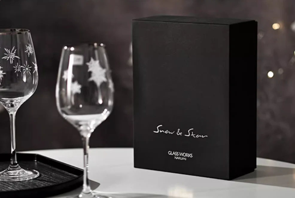 Narumi Snowflake Star Crystal Wine Glass Gift Set - Image 9