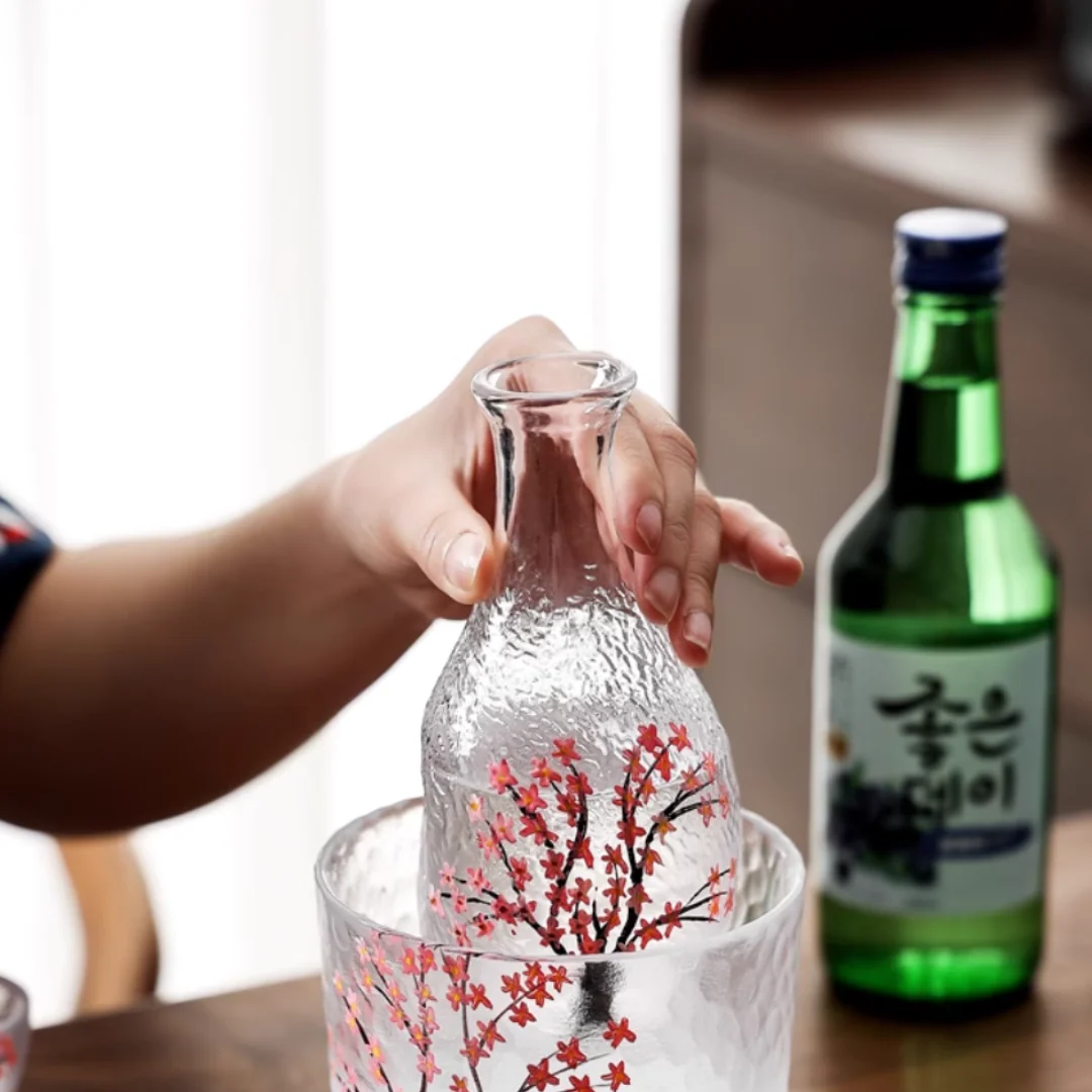 Sakura Kaku Cherry Blossom Mist Sake Set - Image 4