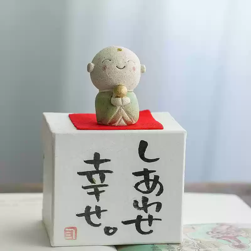 Seto Ware Handcrafted Jizo Bodhisattva – Zen-Inspired Desk Decoration - Image 10
