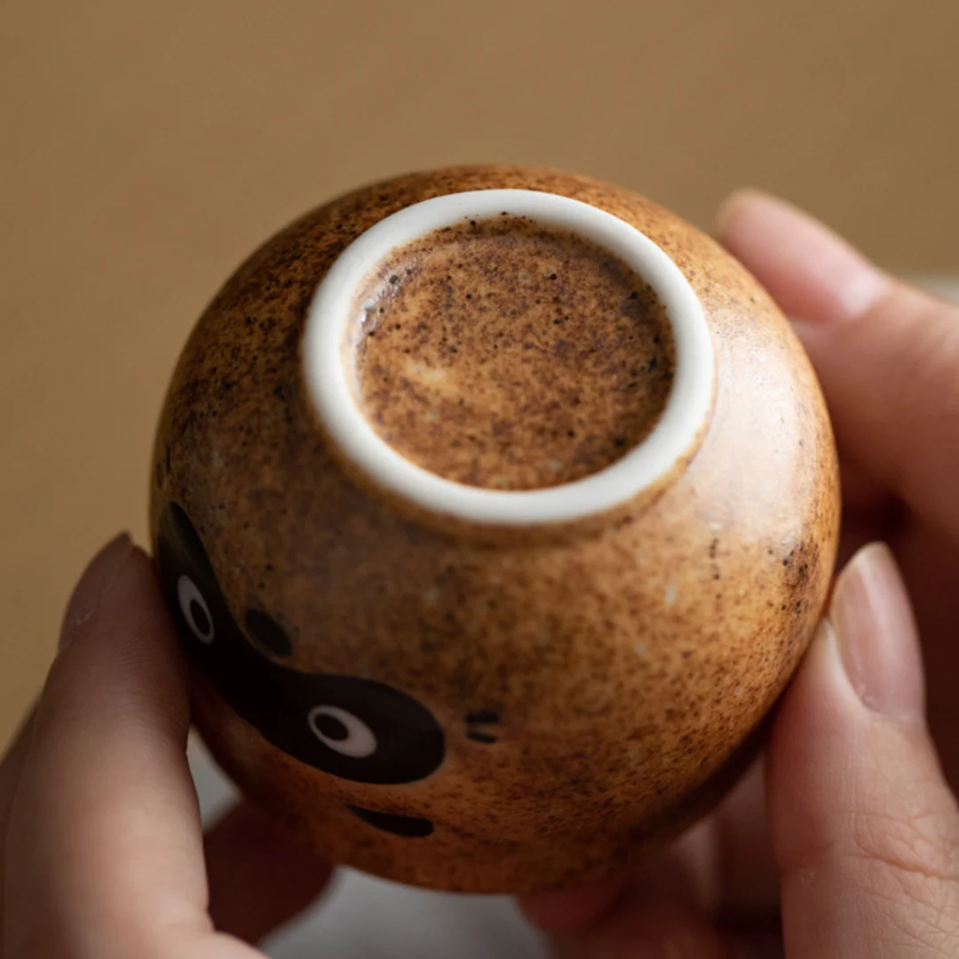 Shigaraki Ware Tanuki Sake Set - Image 12