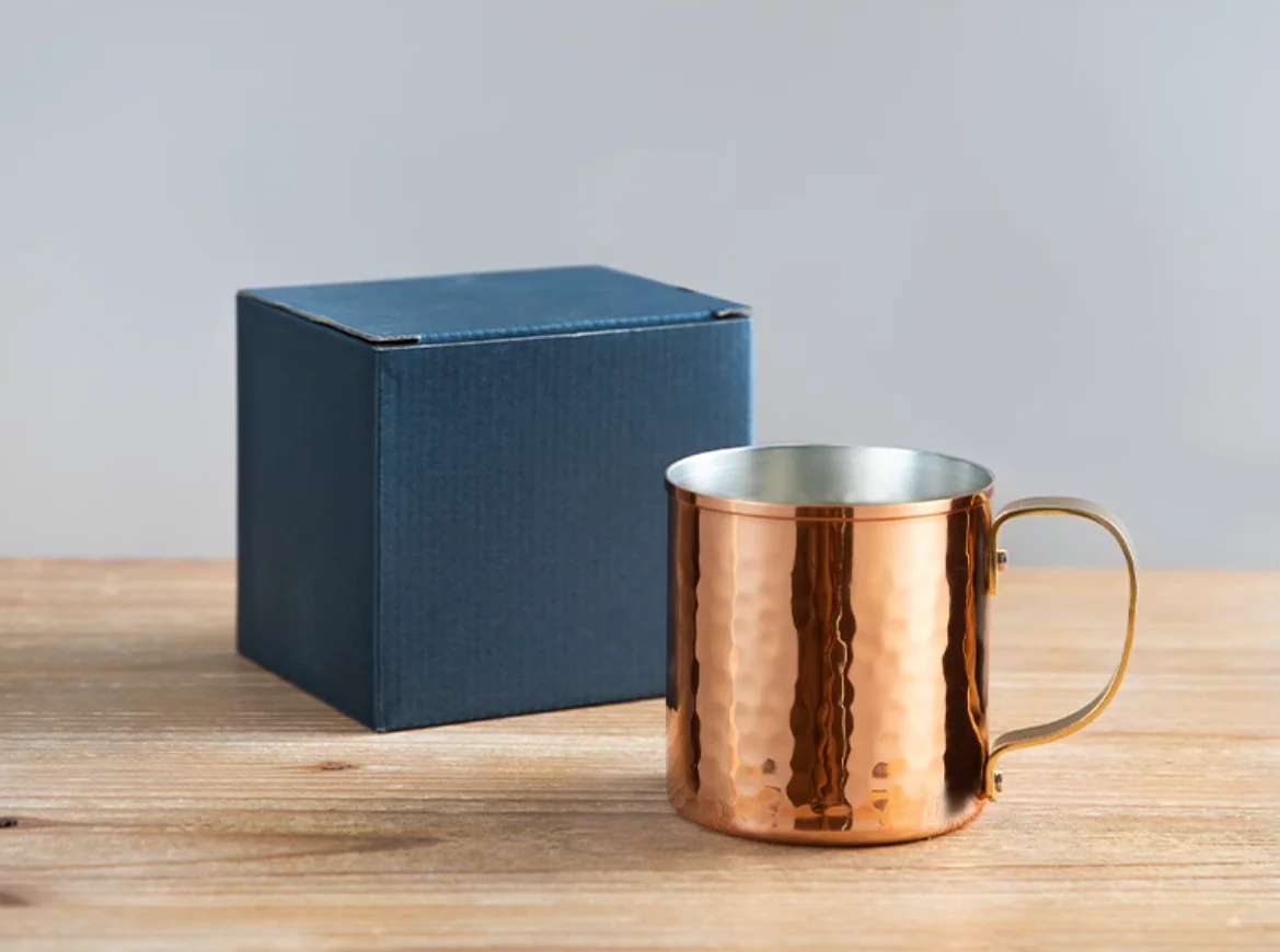Shimoyama Copper Hammered Pattern Coffee Mug - Image 6