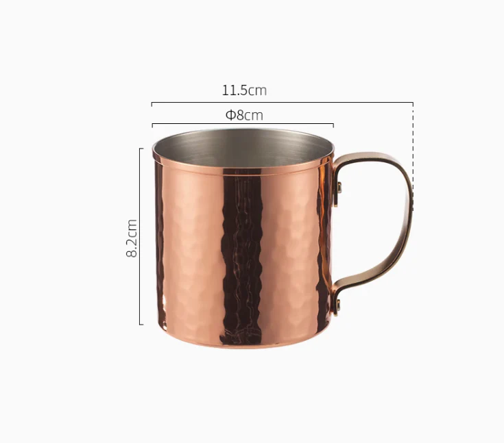 Shimoyama Copper Hammered Pattern Coffee Mug - Image 7