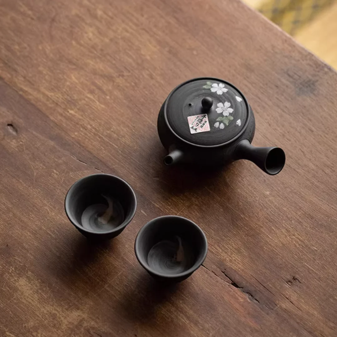 Tokoname Ware Sakura-Mai Red Clay Teapot Set - Image 2