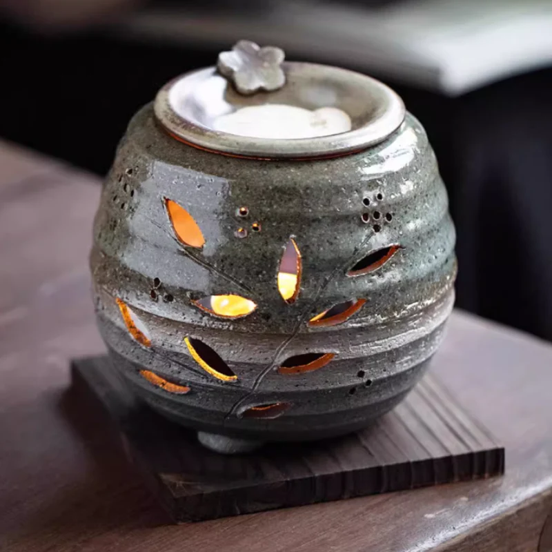 Tokoname Ware Shiryugama Chakoro Tea Incense Burner - Image 7