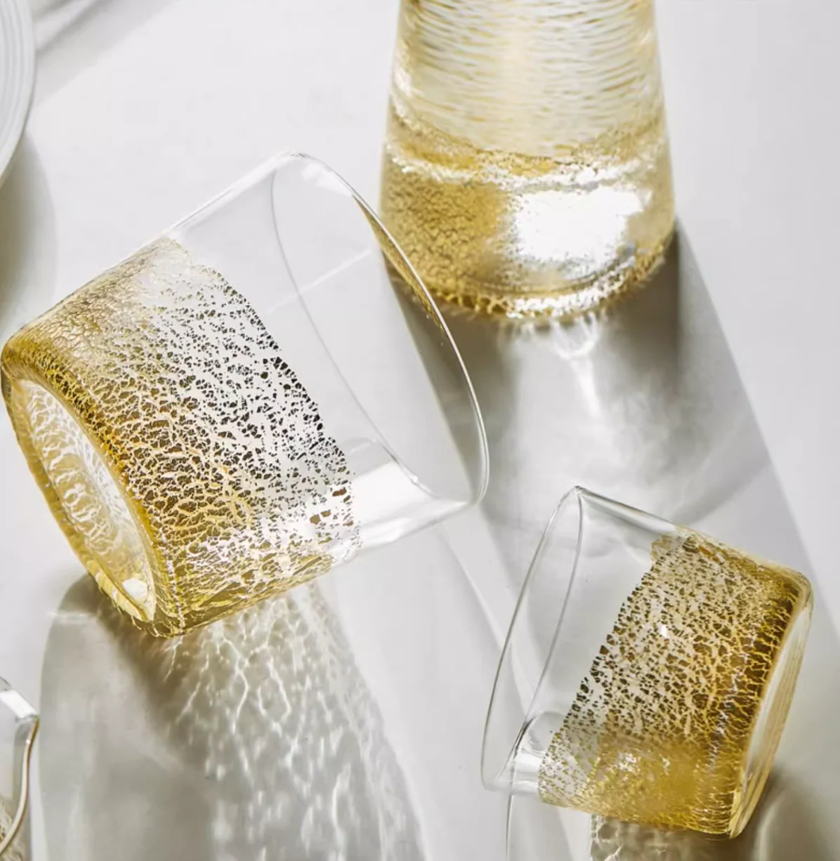 Toyo-Sasaki Gold Leaf Crystal Decanter - Image 9