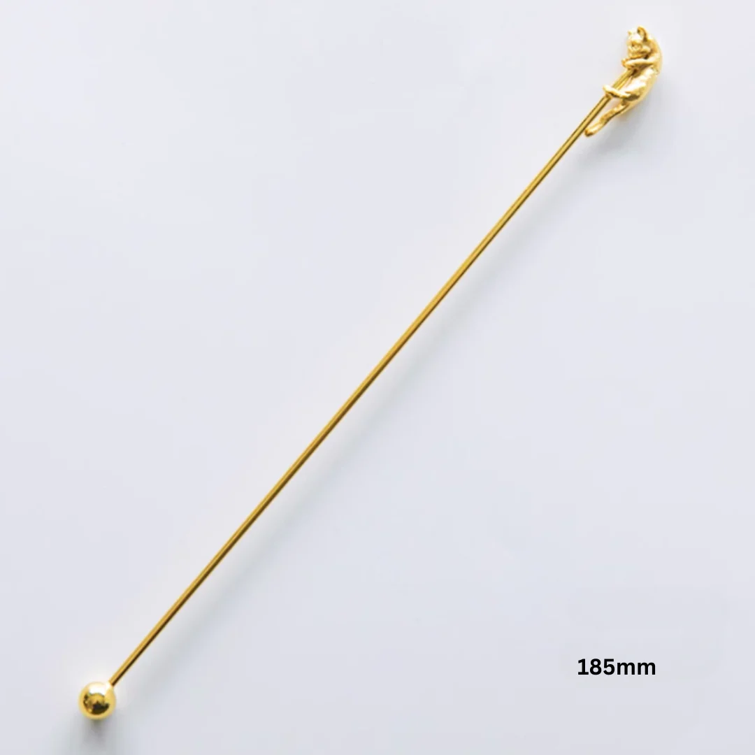Zakka Gold-Plated Stainless Steel Stirring Stick and Fork - Image 11