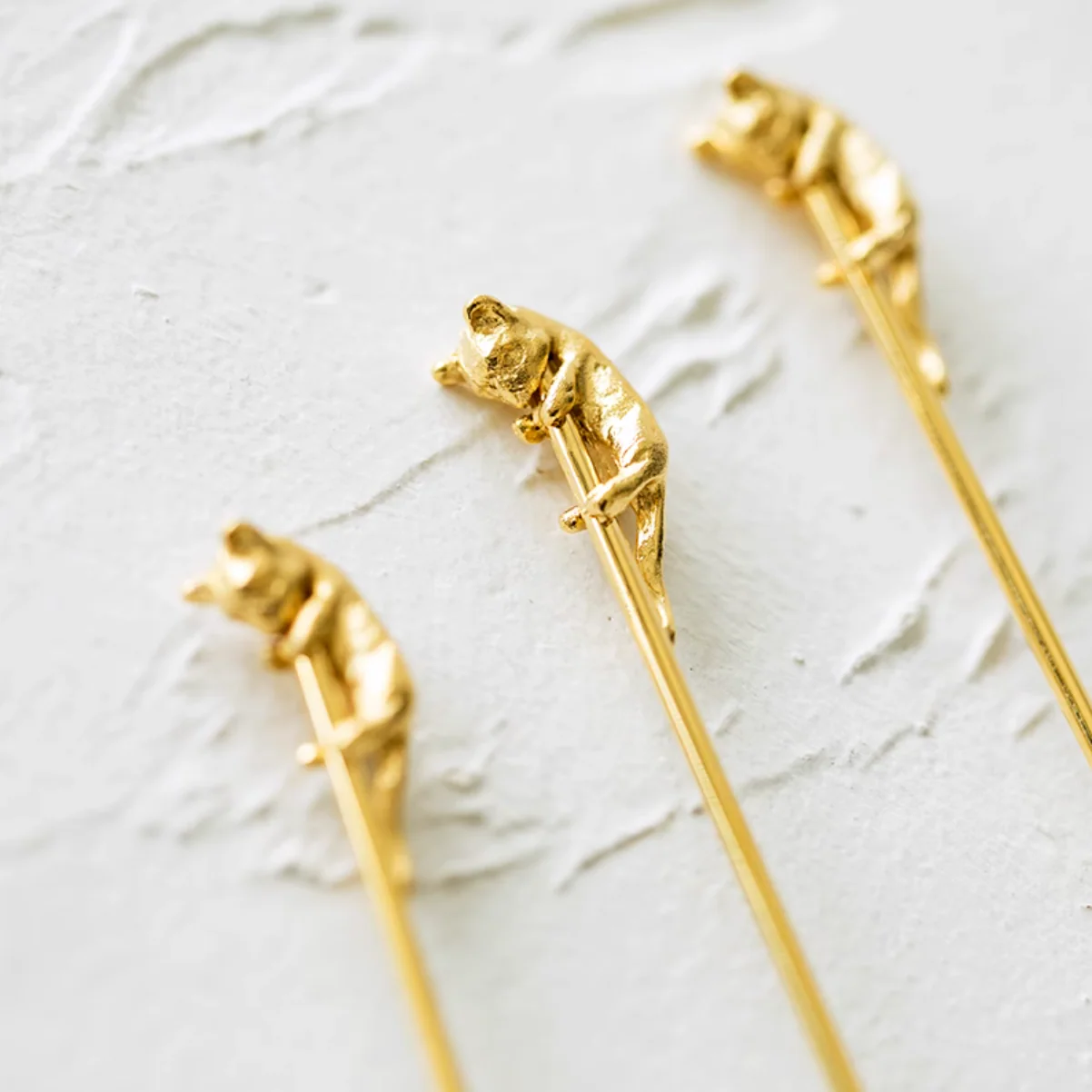 Zakka Gold-Plated Stainless Steel Stirring Stick and Fork - Image 7